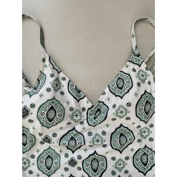 Quiksilver Swim One Piece Swimsuit Geometric Print Swimwear - Picture 2 of 9